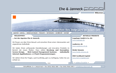 Zur Internetpräsentation der Agentur Ehe & Janneck